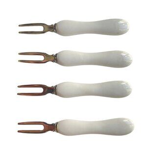 Set of 4 Vintage Hors d'oeuvres / Cheese / Seafood Forks
